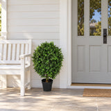 Artificial Topiary Shrub (Hedyotis) UV Resistant 80CM - styled product image A
