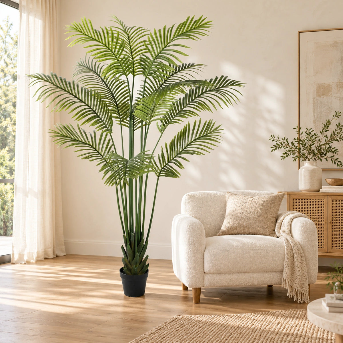 Artificial Multi Stem Hawaii Palm 190cm - styled product image A