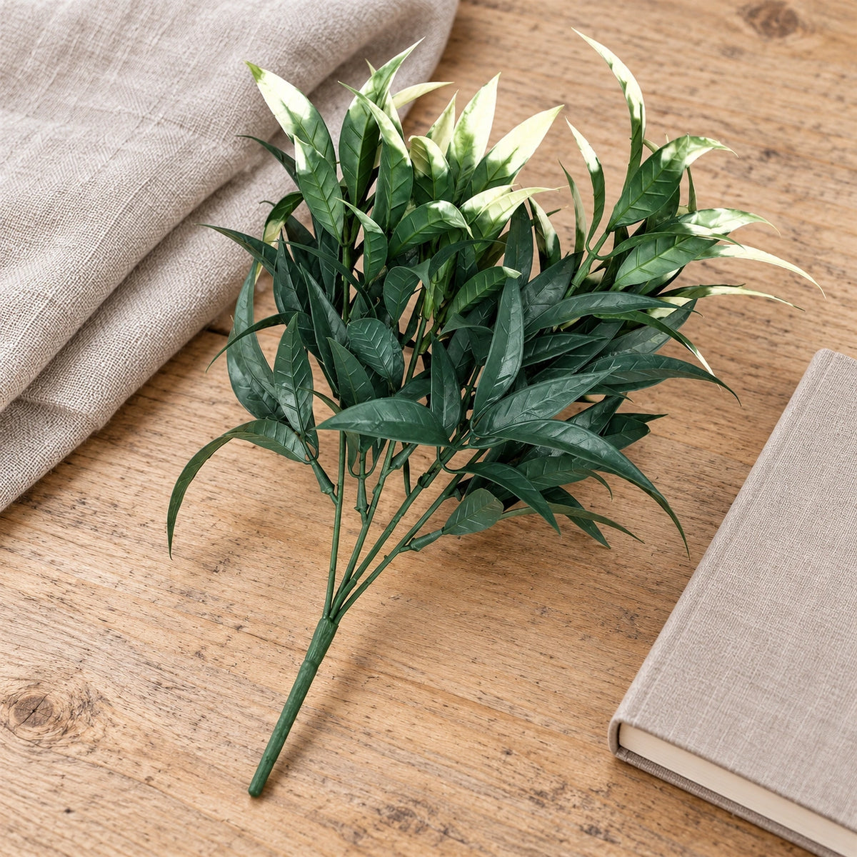 White Tipped Willow Oak Stem UV Resistant 30cm - styled product image C