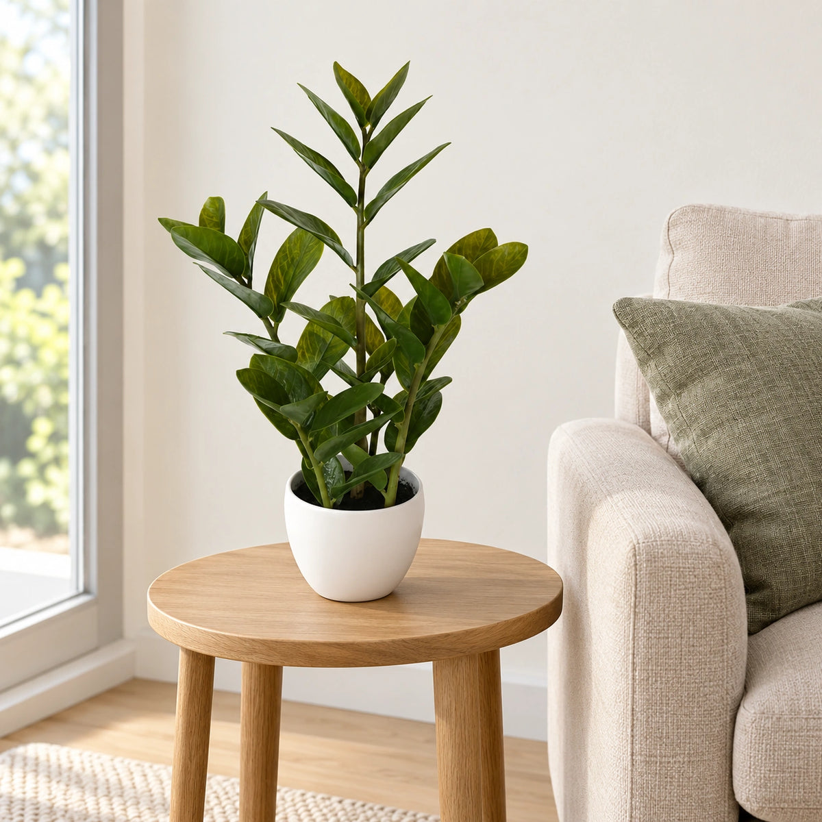 60cm Artificial Potted Zanzibar - styled product image A