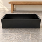 Black Metal Planter Small - styled product image A