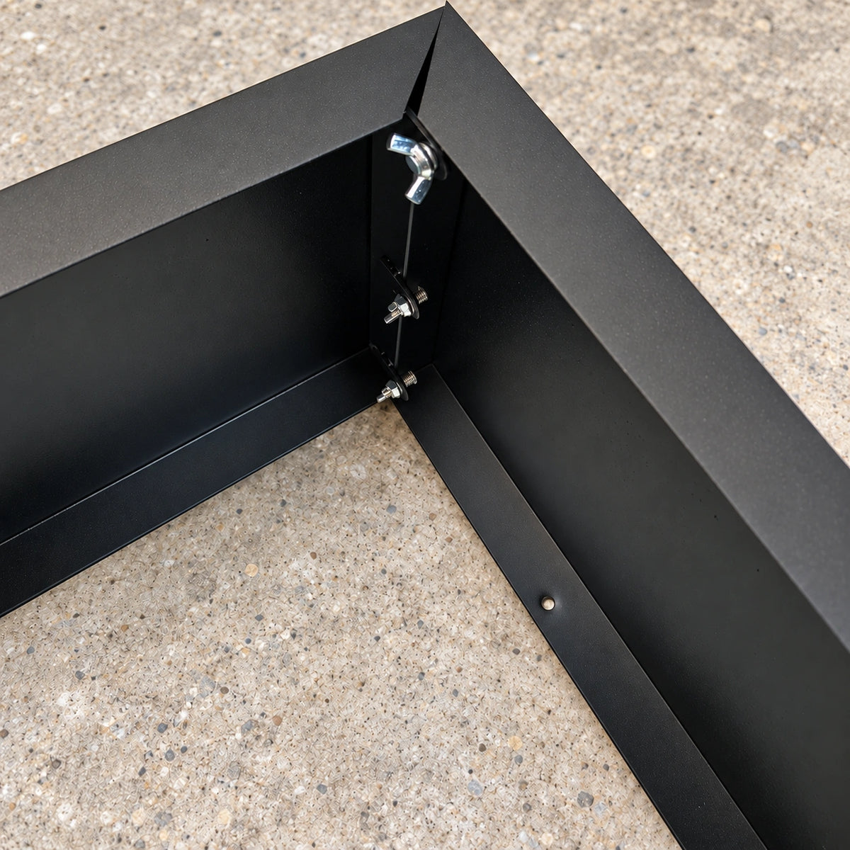 Black Metal Planter Small - styled product image B