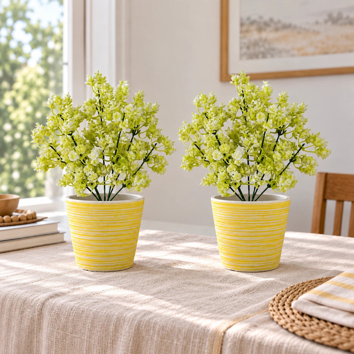 White Snowball Stem UV Resistant 32cm - styled product image B