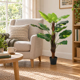 Artificial Potted Pothos Plant with Pole 100cm - styled product image A