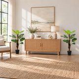 Artificial Potted Pothos Plant with Pole 100cm - styled product image B