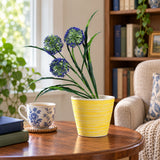 Lush Flowering Purple Hydrangea Stem 35cm UV Resistant - styled product image A