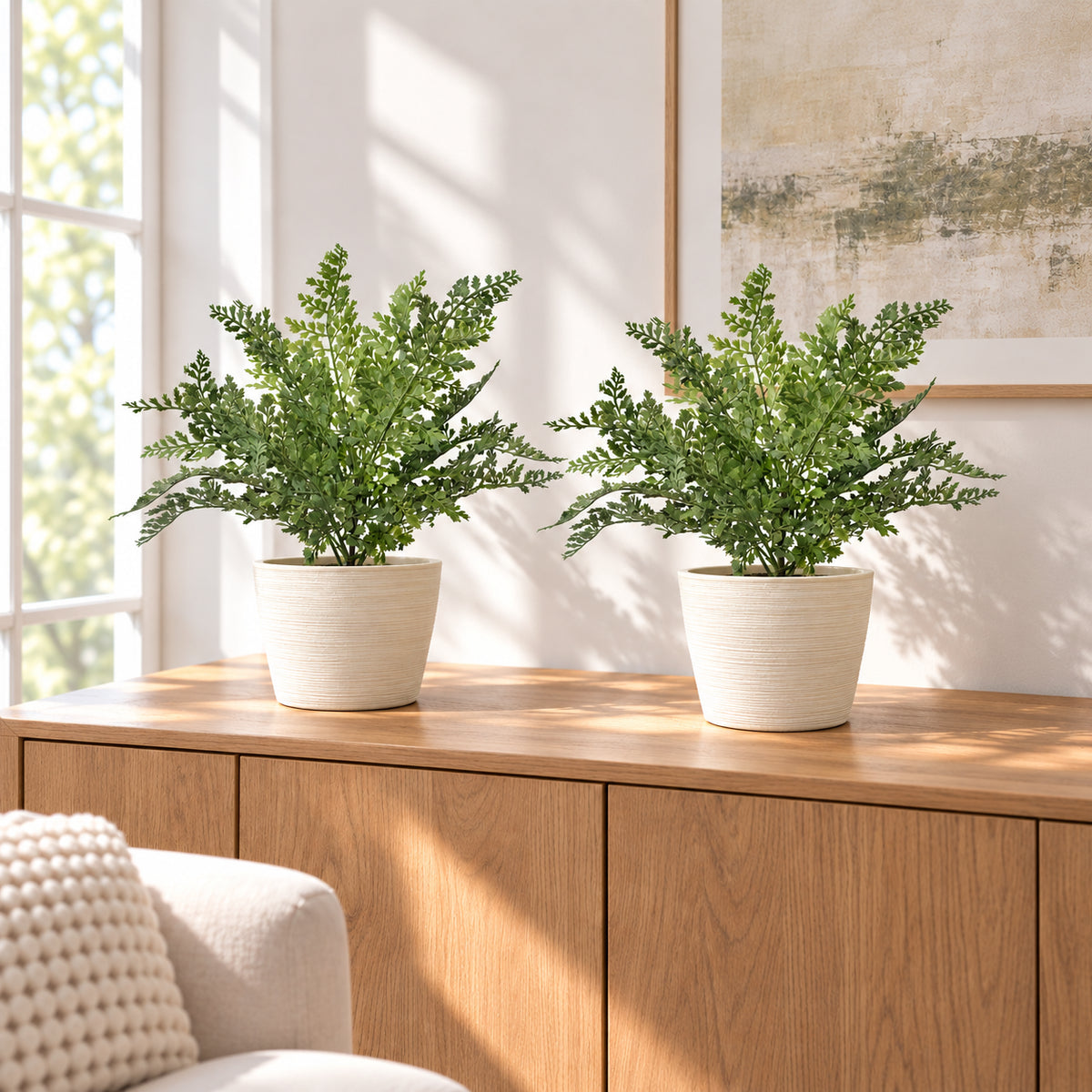 Artificial Maidenhair Fern Stem 40cm - styled product image C