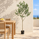 Nearly Natural Artificial Olive Tree UV Resistant 150cm - styled product image A