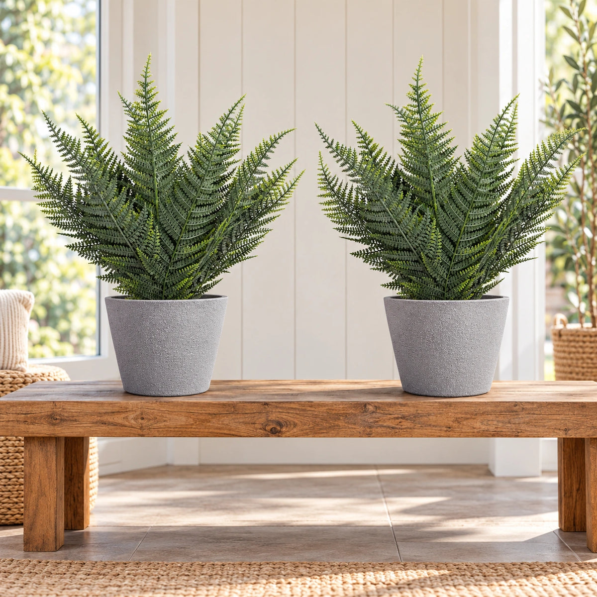 Premium Artificial Australian Fern UV Resistant 50cm - styled product image B
