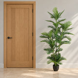 Premium Artificial Potted Multi-trunk Fan Palm 180cm - styled product image B
