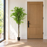 Flowering Artificial Wisteria with White Flowers 180cm - styled product image A