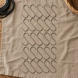 Stainless Steel Hanging S Hooks 12cm X 6cm 25 Pieces - styled product image B