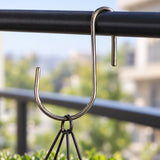 Stainless Steel Hanging Hooks 9cm x 7cm 10 Pieces - styled product image B