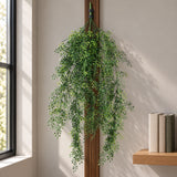 Artificial Hanging Jade Leaf Vine UV Resistant 90cm - styled product image C