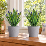 Artificial Dense English Lavender Stem UV Resistant 50cm - styled product image B