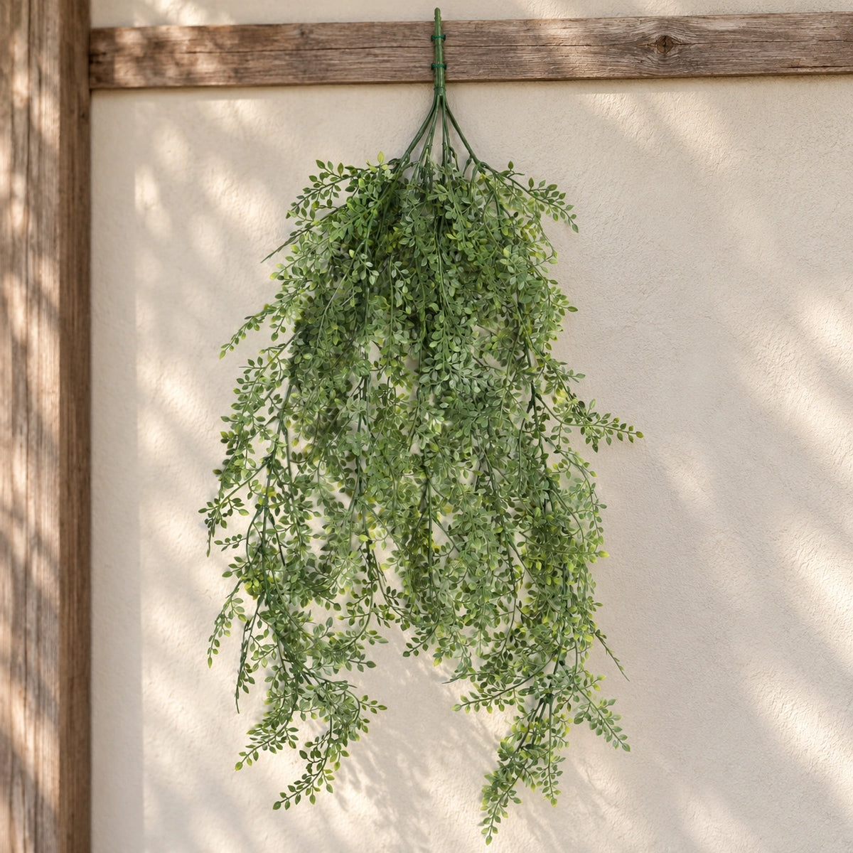 Artificial Hanging Plant (Maiden Hair Fern) UV Resistant 90cm - styled product image B