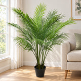Nearly Natural Sweeping Artificial Modern Bushy Areca Fern Tree 120cm - styled product image A