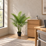Nearly Natural Sweeping Artificial Modern Bushy Areca Fern Tree 120cm - styled product image B
