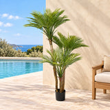 Artificial Parlour Palm Tree 180cm Multi Trunk UV Resistant - styled product image B