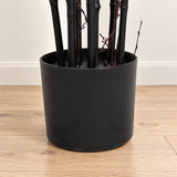 Premium Dense Artificial Black Bamboo 150cm - styled product image B