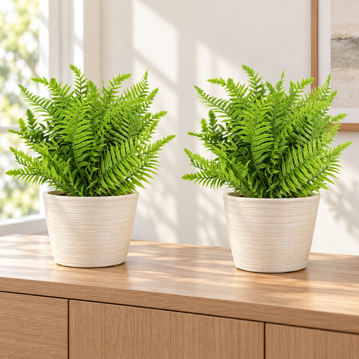 Artificial Fern (Lady Fern) 40cm UV Resistant - styled product image C