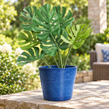 Artificial Monstera Split Leaf Philodendron Plant Stem 60cm UV Resistant - styled product image A