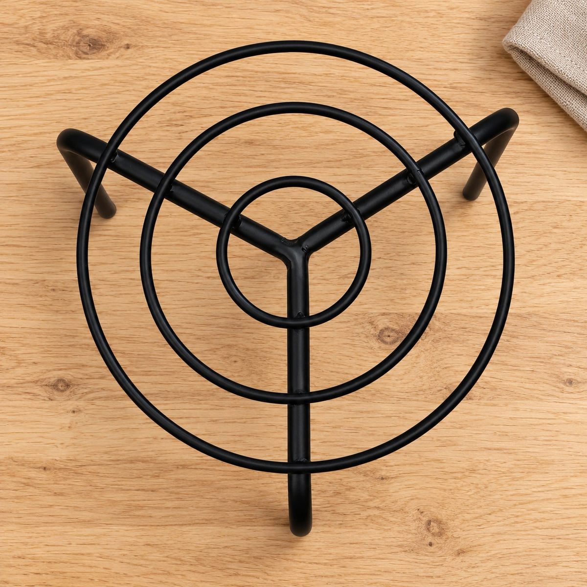 Durable Circular Metal Plant Pot Riser Insert for Decorative Planters 26cm - styled product image B