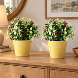 Artificial Flowering Holly Plant Stem UV Resistant 26cm - styled product image B