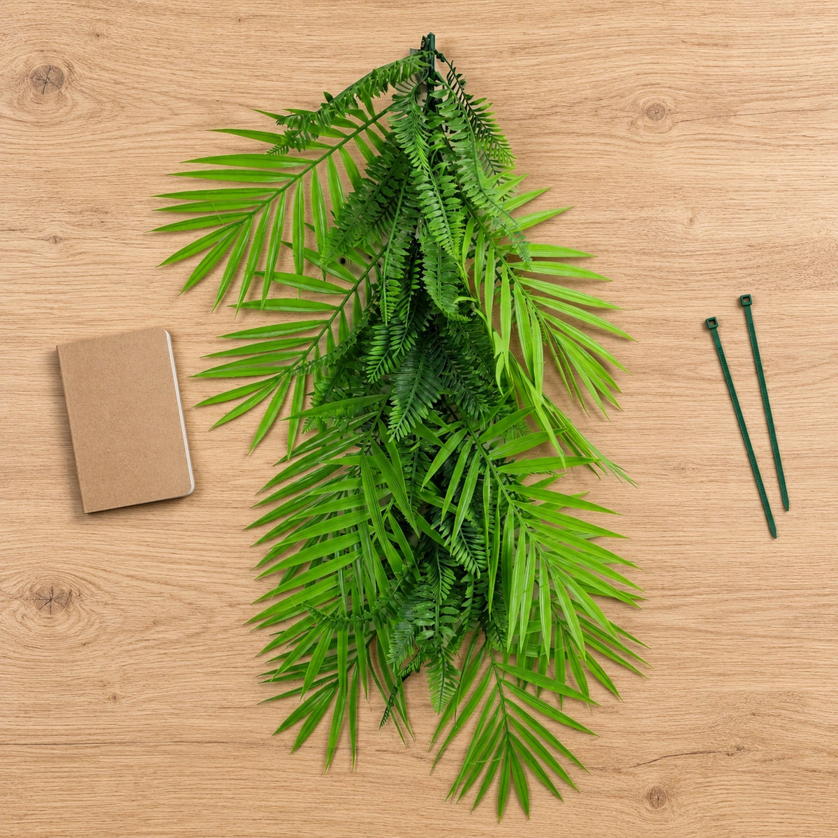 Artificial Extendable Hanging Tropical Palm and Fern Vine 55cm UV Resistant - styled product image A