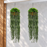 Artificial Hanging Fern Basket UV Resistant 35cm x 140cm - styled product image B