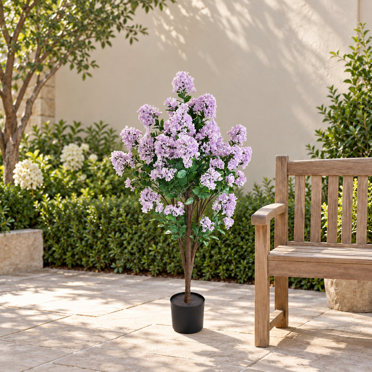 Flowering Lilac Crepe Myrtle Tree 120cm UV Resistant - styled product image A