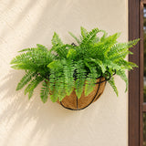Artificial Hanging Fern Basket 30cm x 40cm Long UV Resistant - styled product image A