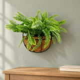 Artificial Hanging Fern Basket 30cm x 40cm Long UV Resistant - styled product image C