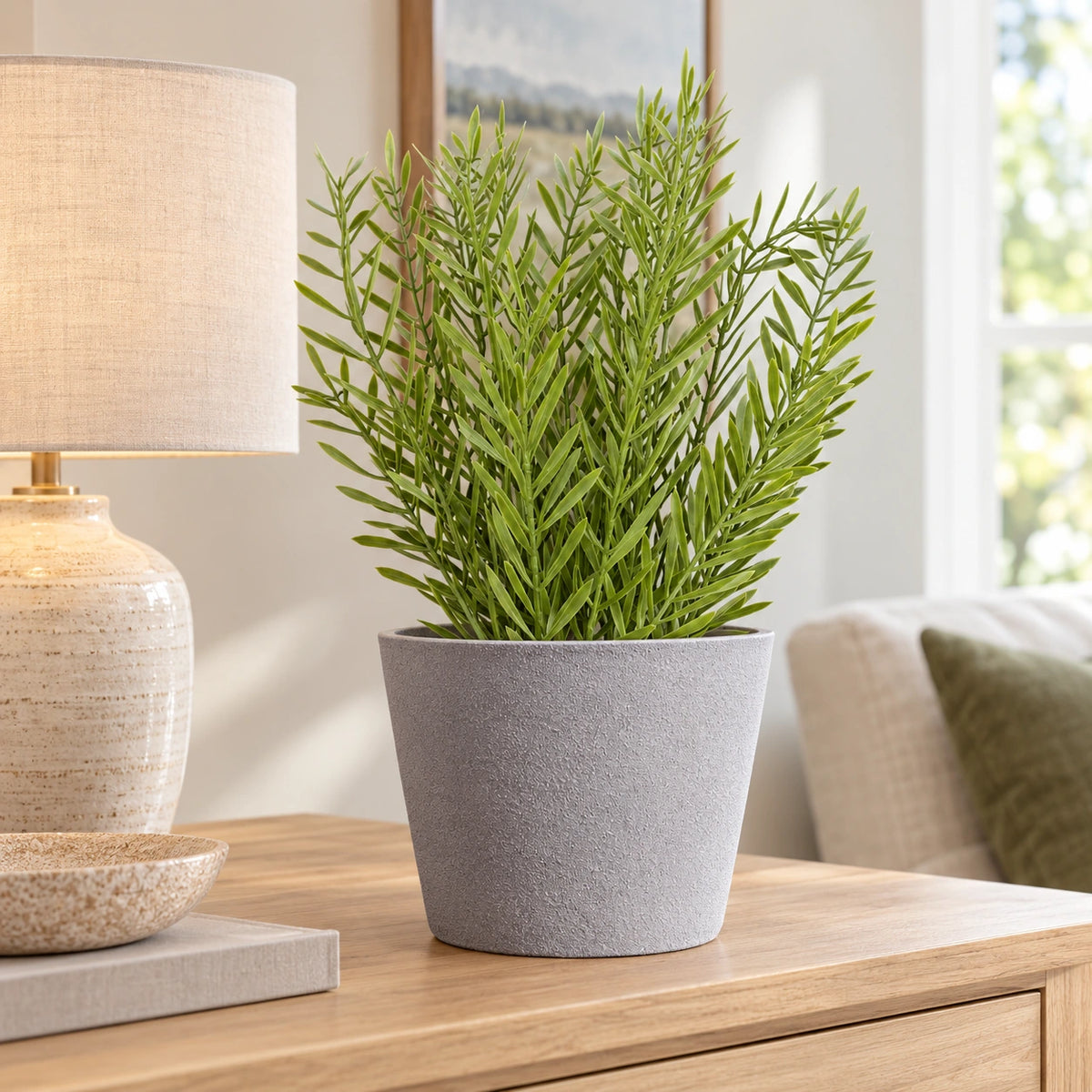 Artificial Nearly Natural Native Tea Tree Stem 43cm - styled product image A