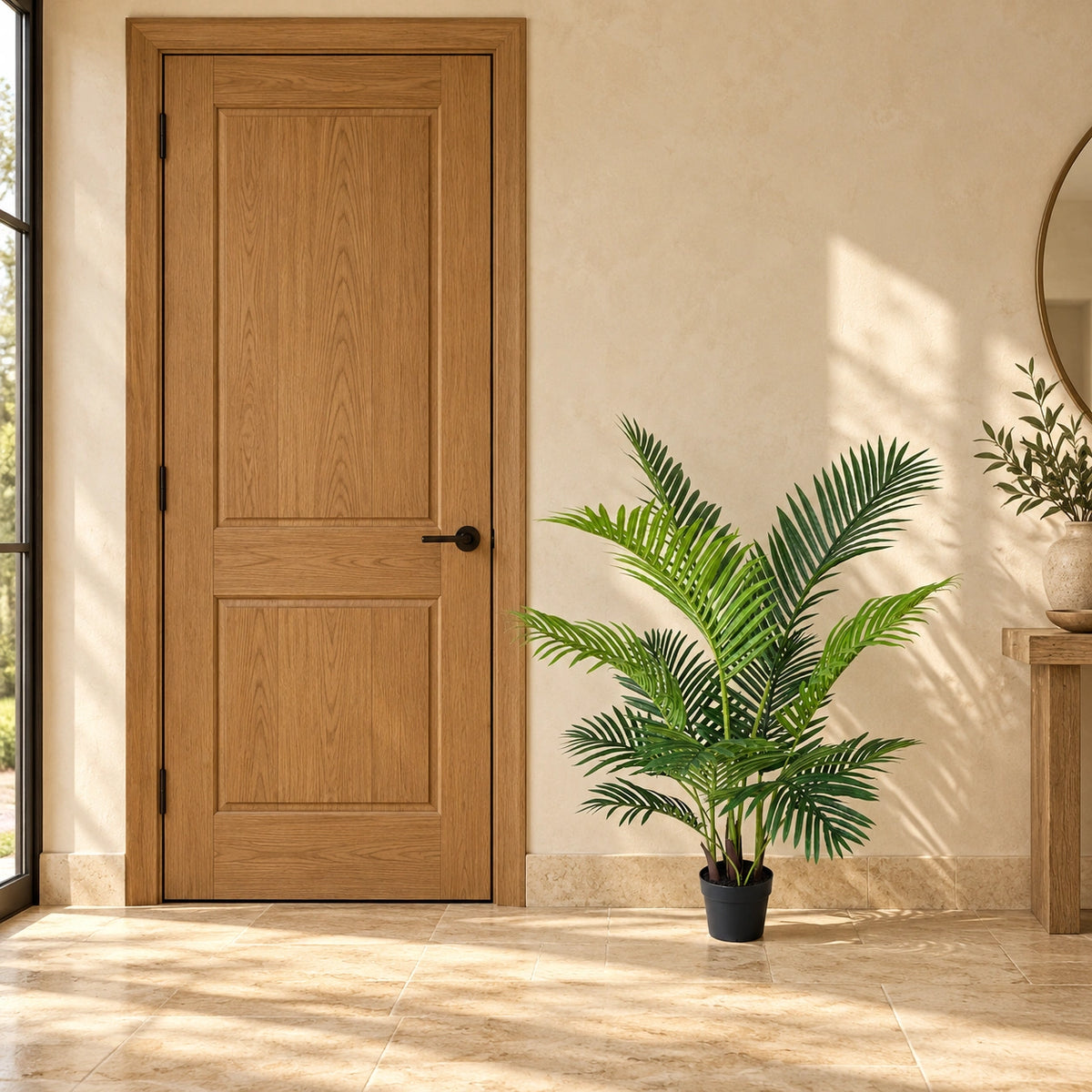 Artificial Potted Areca Palm Tree 120cm - styled product image B