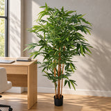 Premium Two-tone Green Artificial Bamboo Plant 150cm - styled product image B