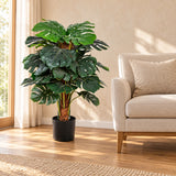 Premium Artificial Monstera Deliciosa Tree 100cm - styled product image A