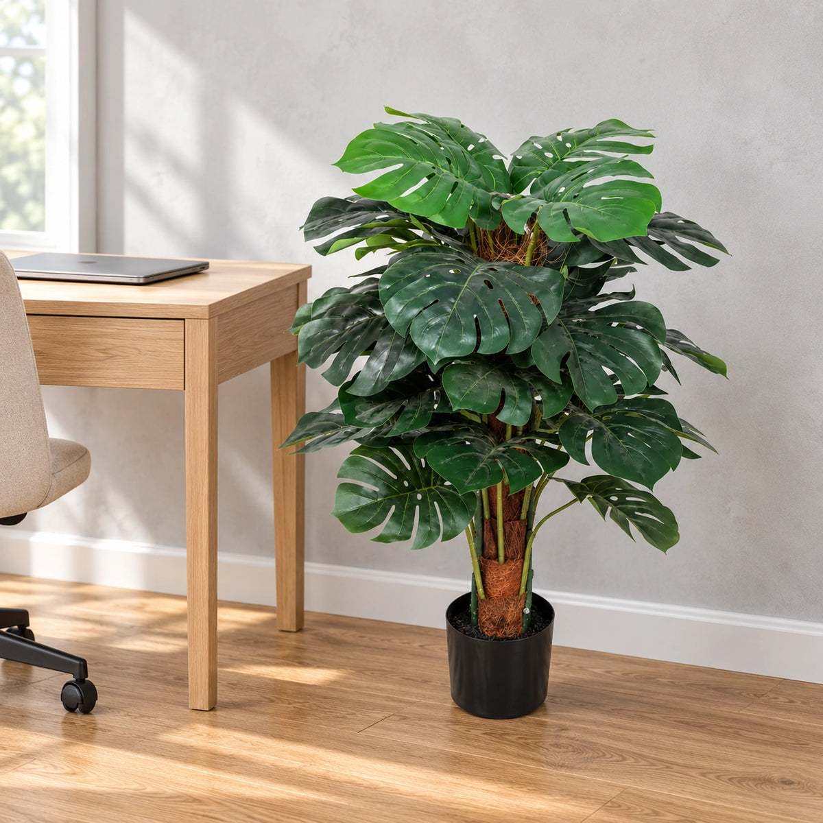 Premium Artificial Monstera Deliciosa Tree 100cm - styled product image B