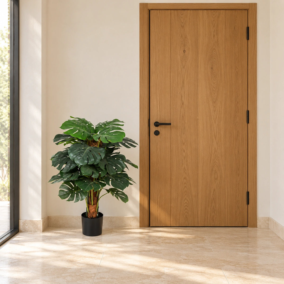 Premium Artificial Monstera Deliciosa Tree 100cm - styled product image C