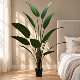 Grand Artificial Potted Travelers Palm (Banana Palm Tree) 160cm - styled product image B