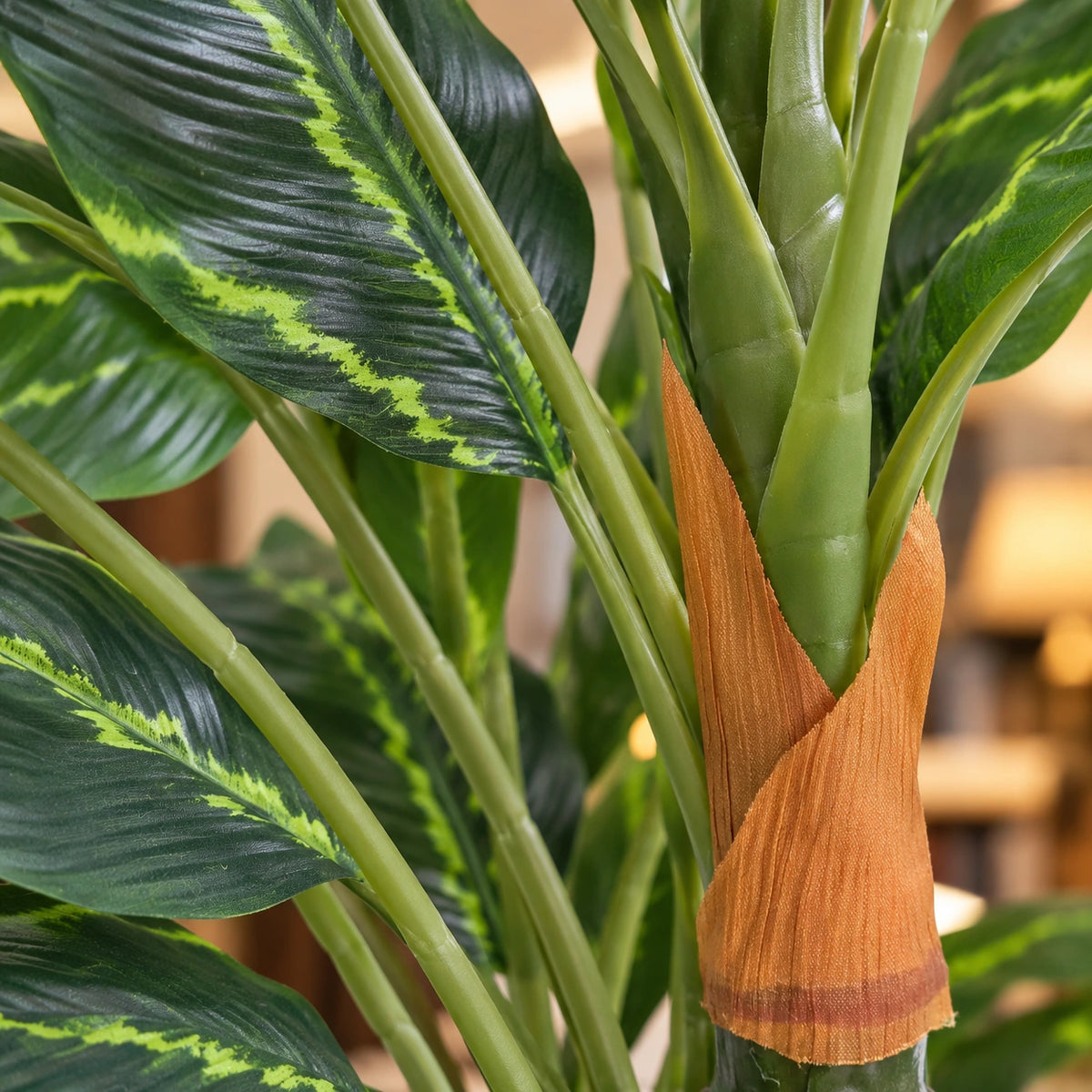 Premium Artificial Cordyline Fructicosa Green / Ti Plant 90cm - styled product image C
