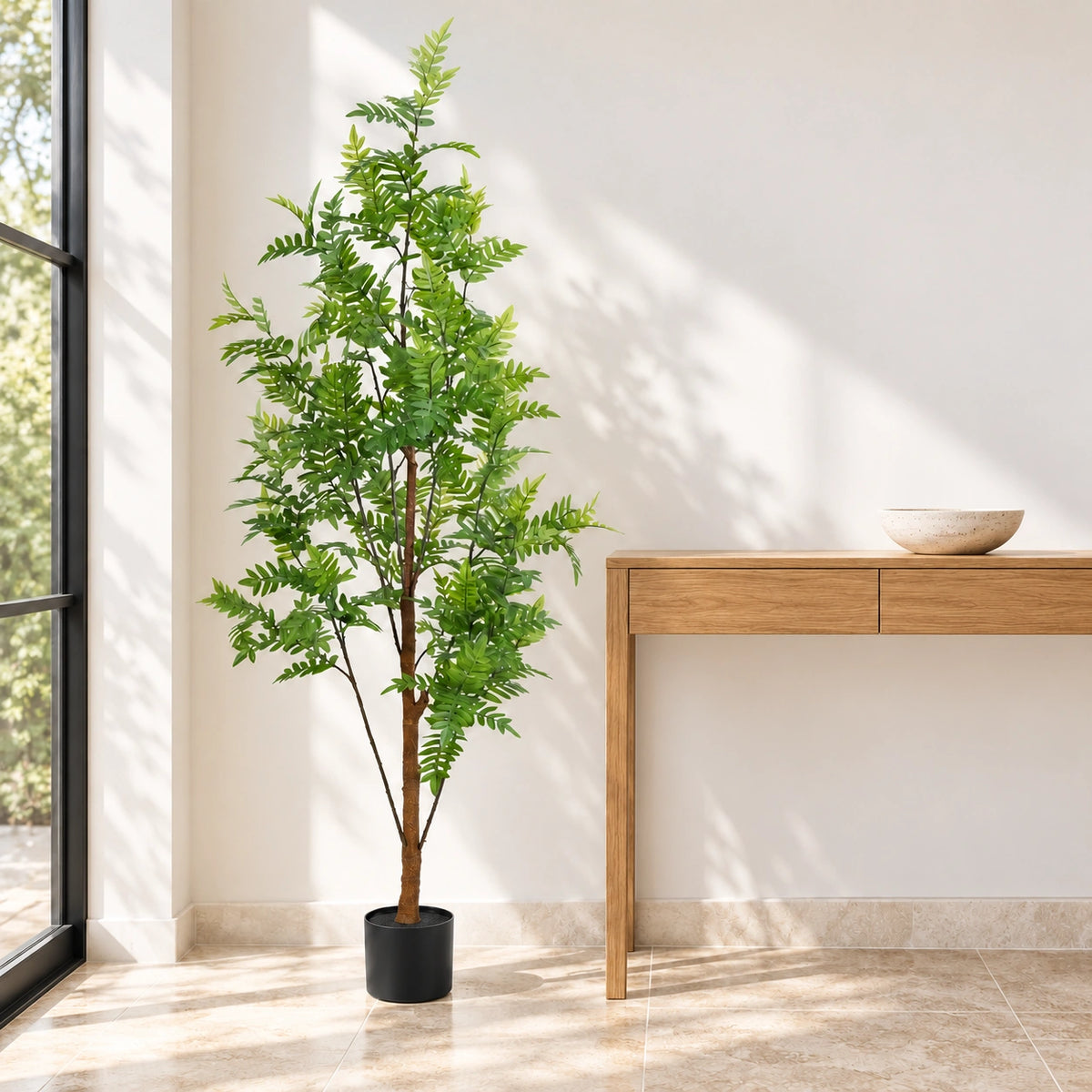 Premium Real Touch Artificial Bracken Palm Tree 180cm - styled product image B