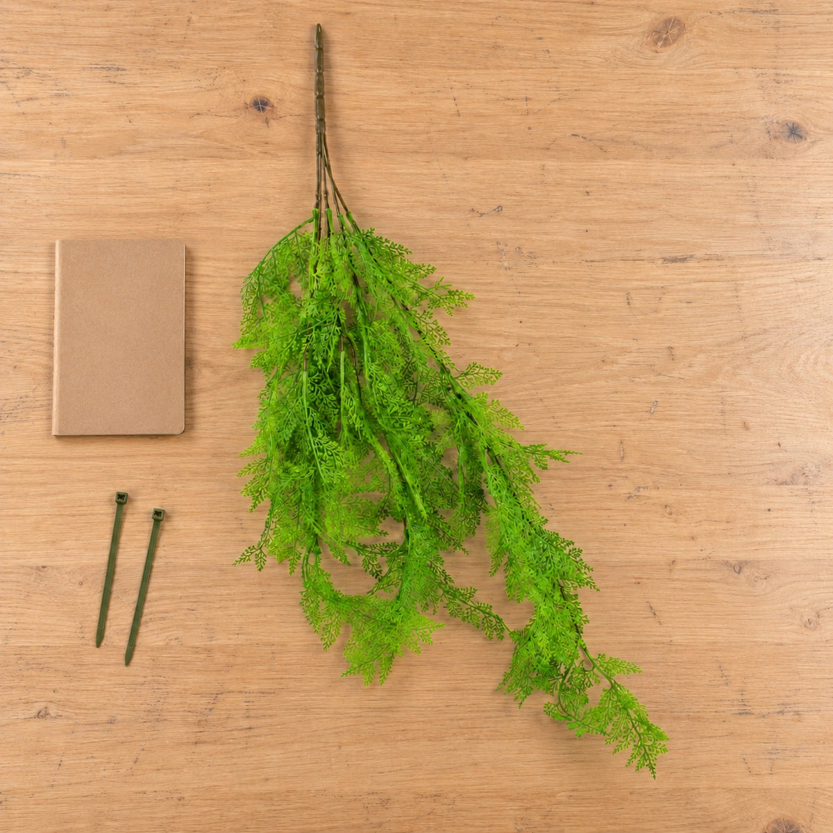 80cm Hanging Fresh Green Dense Maiden Hair Fern Bush UV Resistant - styled product image A