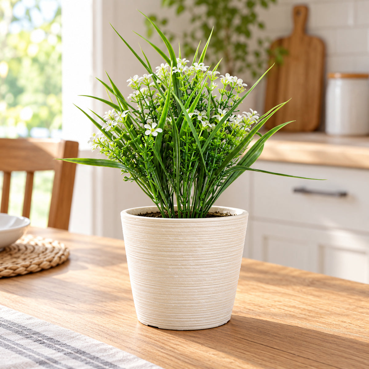 Artificial Daisy Grass Stem UV 30cm - styled product image B