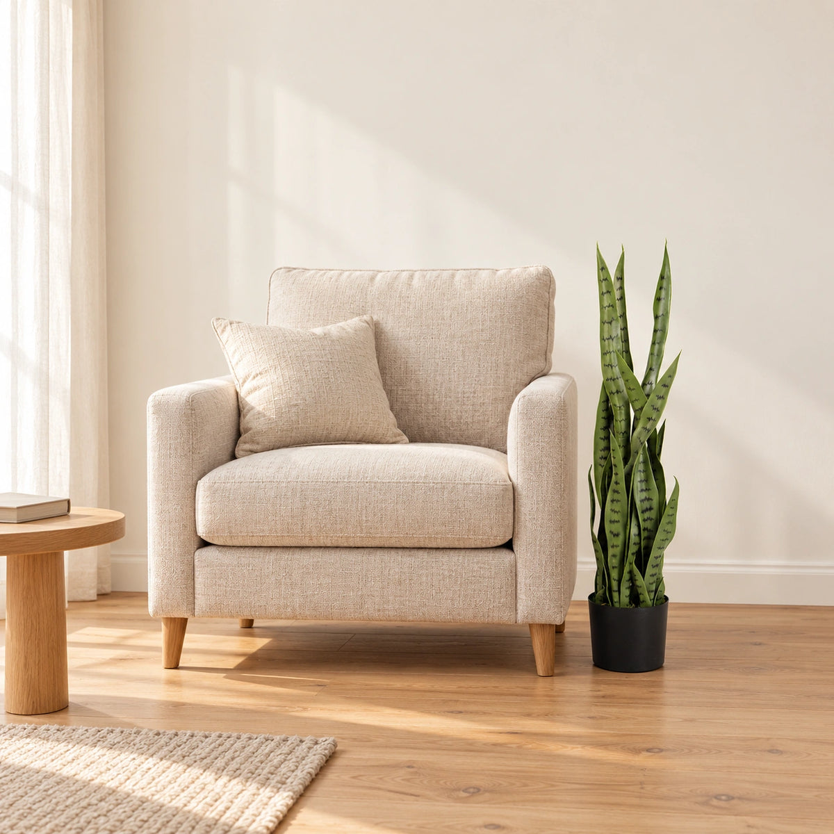 Artificial Snake Plant Sansevieria UV Resistant 85cm - styled product image B