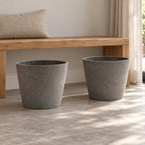 Imitation Stone Grey Pot 40cm - styled product image A