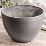 Polished Grey Planter Bowl 30cm - styled product image C
