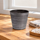Black and White Engraved Pot 17cm - styled product image B