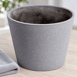 Rendered Grey Planter Pot 25cm - styled product image C
