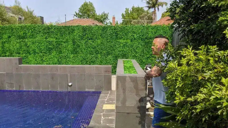 Deluxe Buxus Fake Hedge Panels 1m x 1m Panels